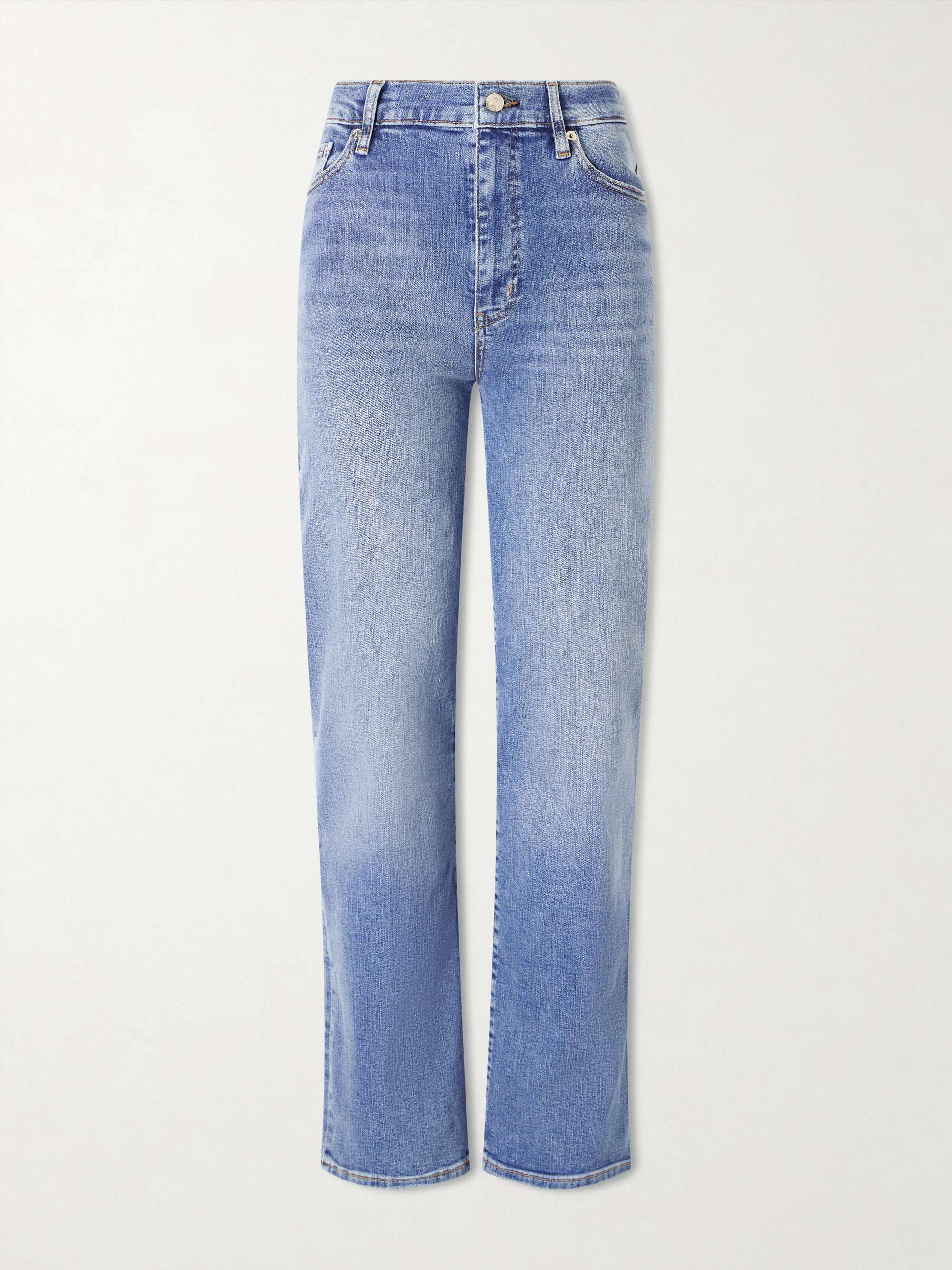 Le Sleek Straight High-Rise Straight-Leg Jeans