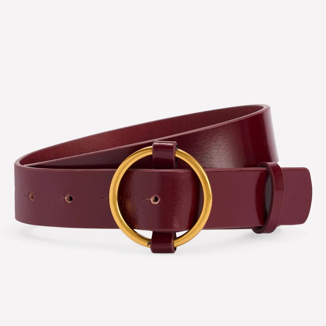 Boden Heritage Burgundy Classic Belt
