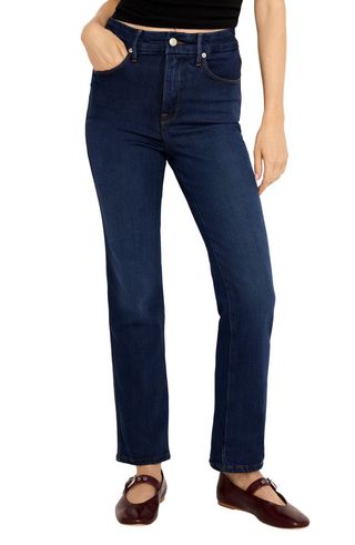 Soft Tech Good Curve High Waist Ankle Straight Leg Jeans