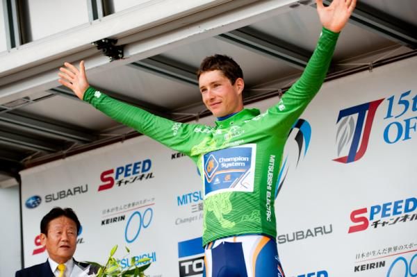 William Clarke (Champion System) is the first leader of the 2012 Tour of Japan