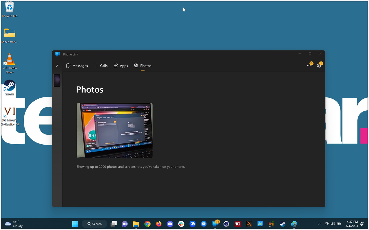 screenshot of Samsung's Multi Control feature