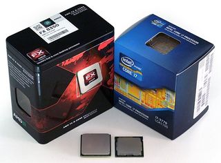 AMD FX-8120; the AMD FX series has set most of the world records for overclocked CPU frequencies, but Intel’s i7 series can take higher core temperatures and has newer processors in market.