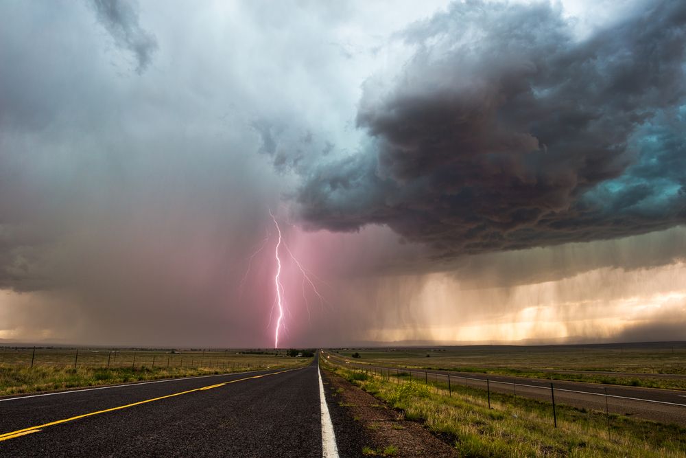 storm, thunderstorm, rain, lightning