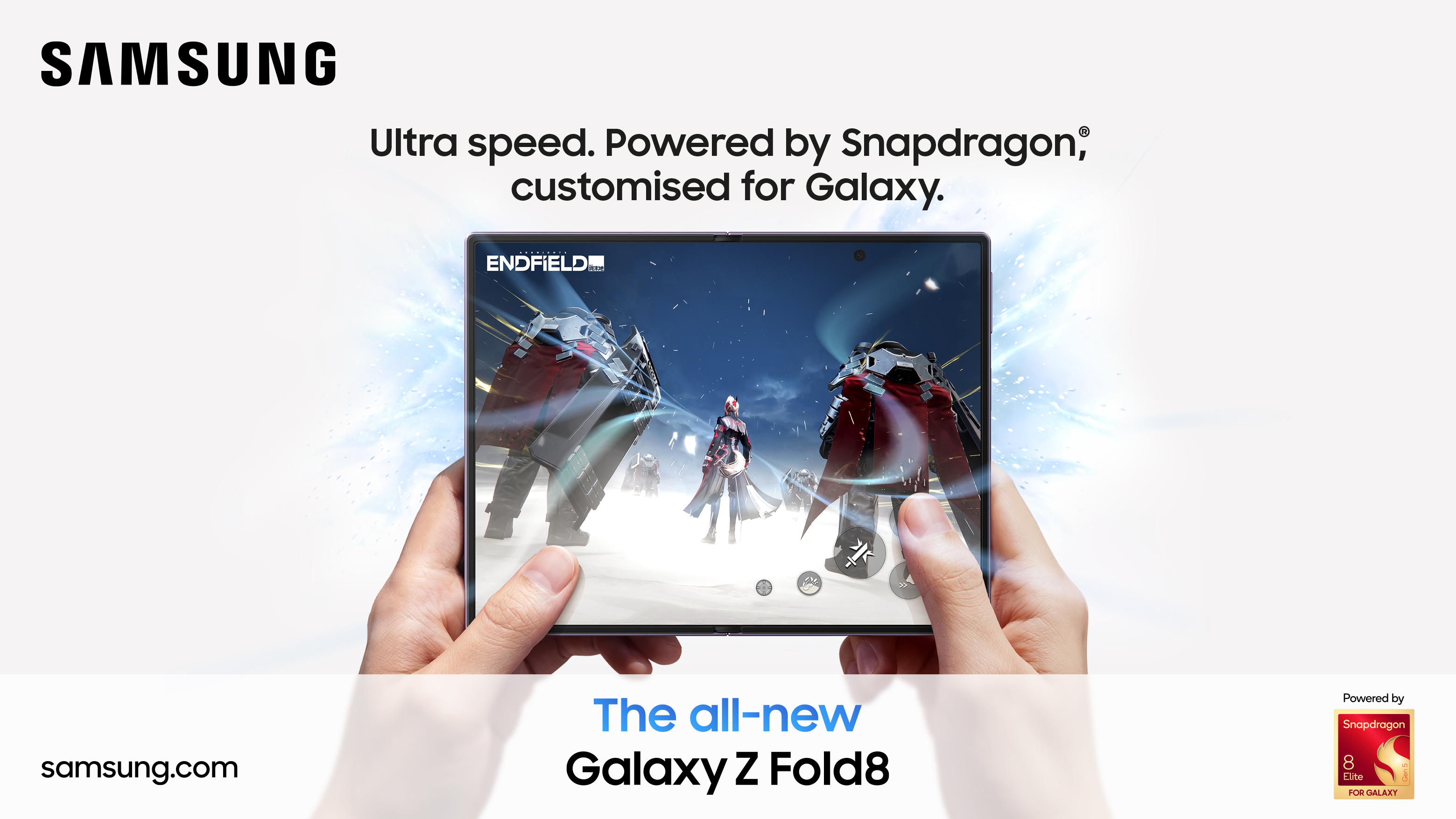Press images for Samsung advertorial about the Fold 8