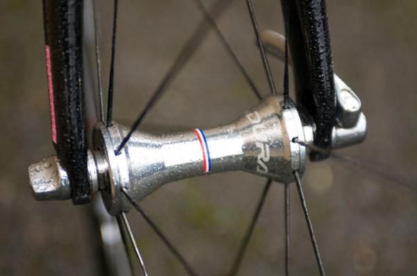 Front Dura-Ace hub continues the personalised theme.