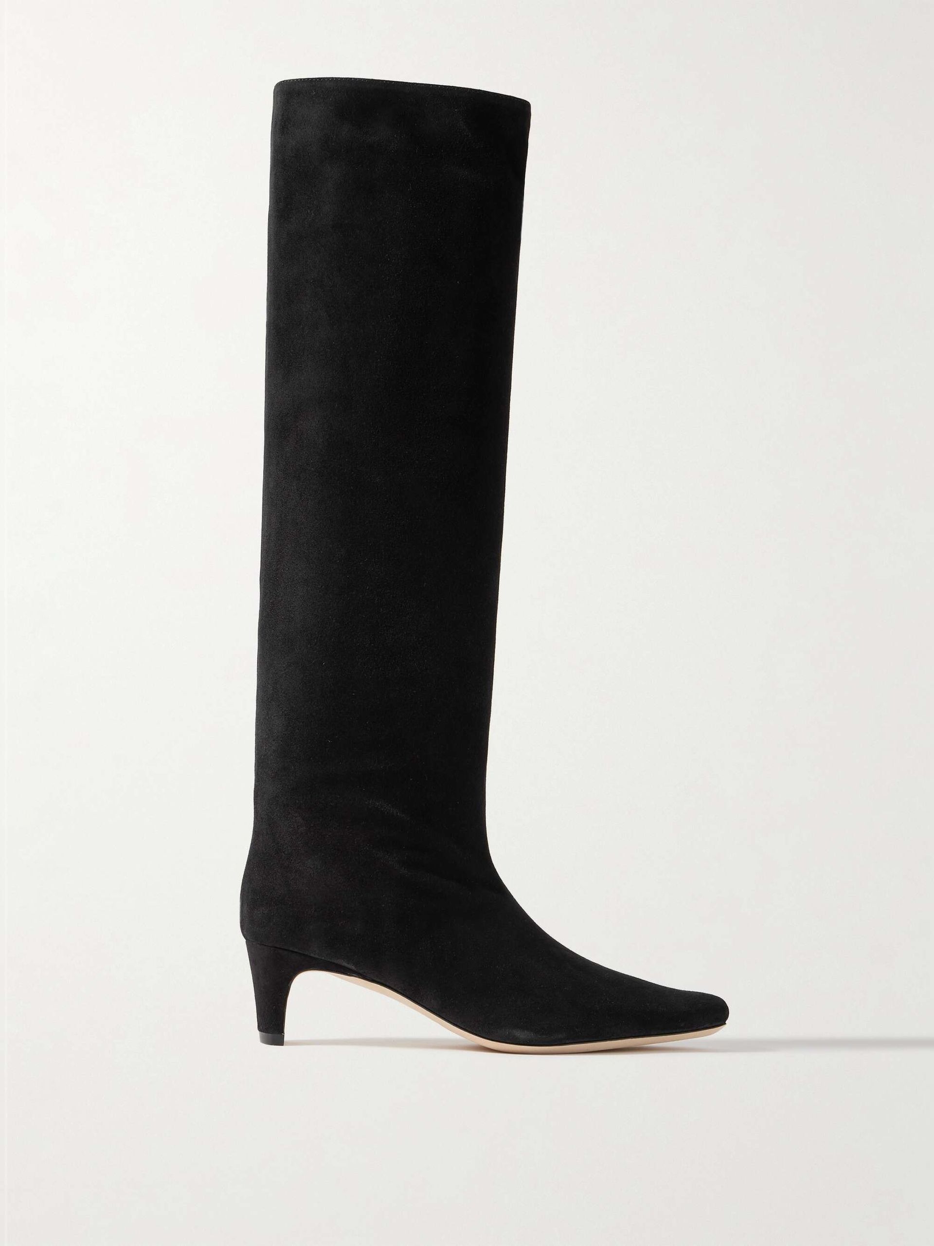 STAUD Wally Suede Knee Boots