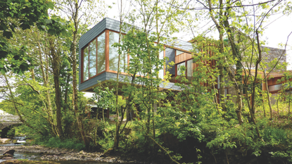 Modern house in Powys.