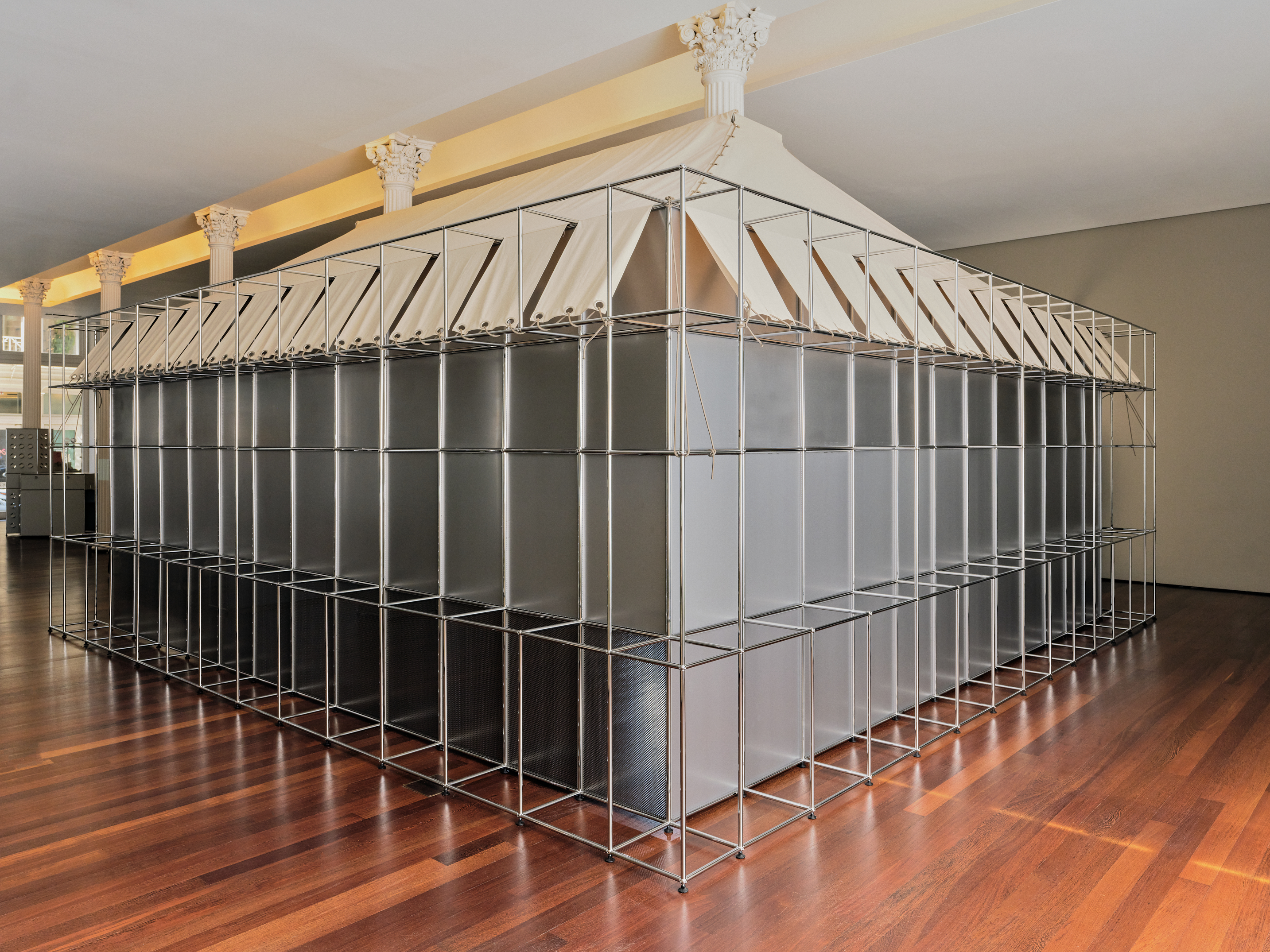usm modular furniture and loveisenough installation in new york