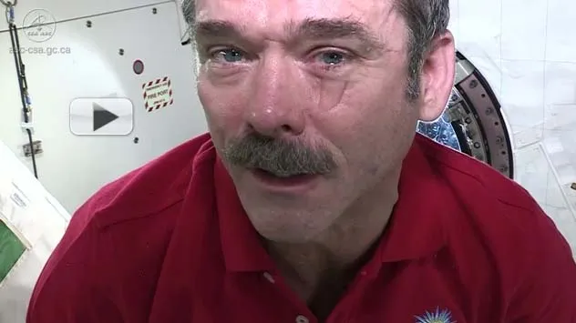 This is what happens when Astronauts cry in space