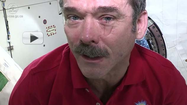 astronaut crying funny