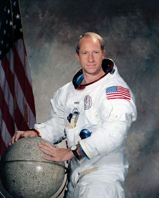 Al Worden's official NASA portrait.