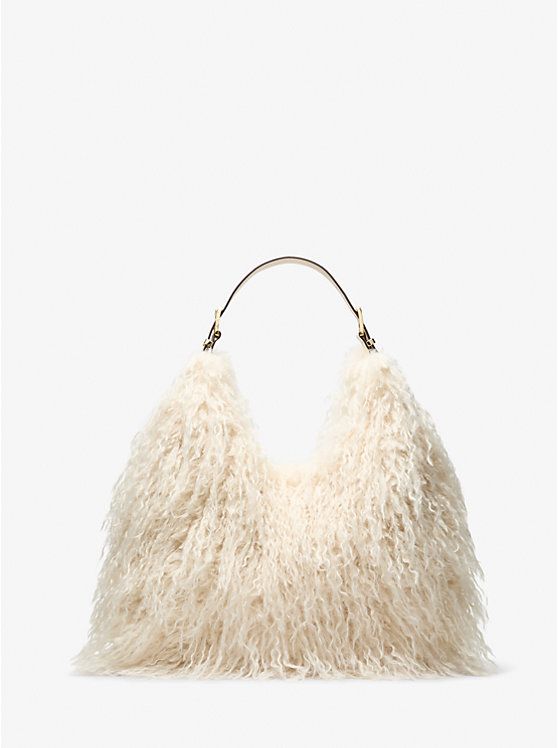 Nolita Large Faux Shearling Shoulder Bag