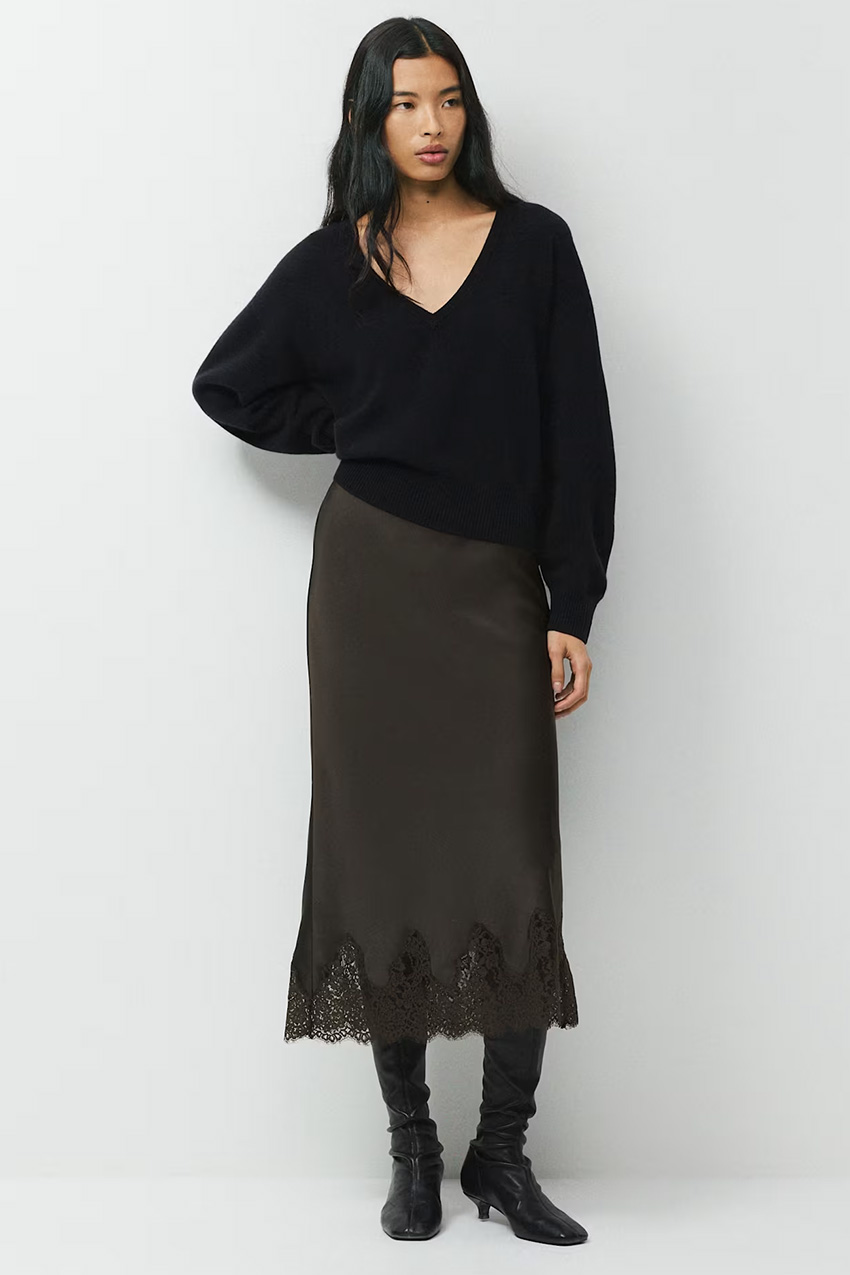 Henrietta Satin Skirt