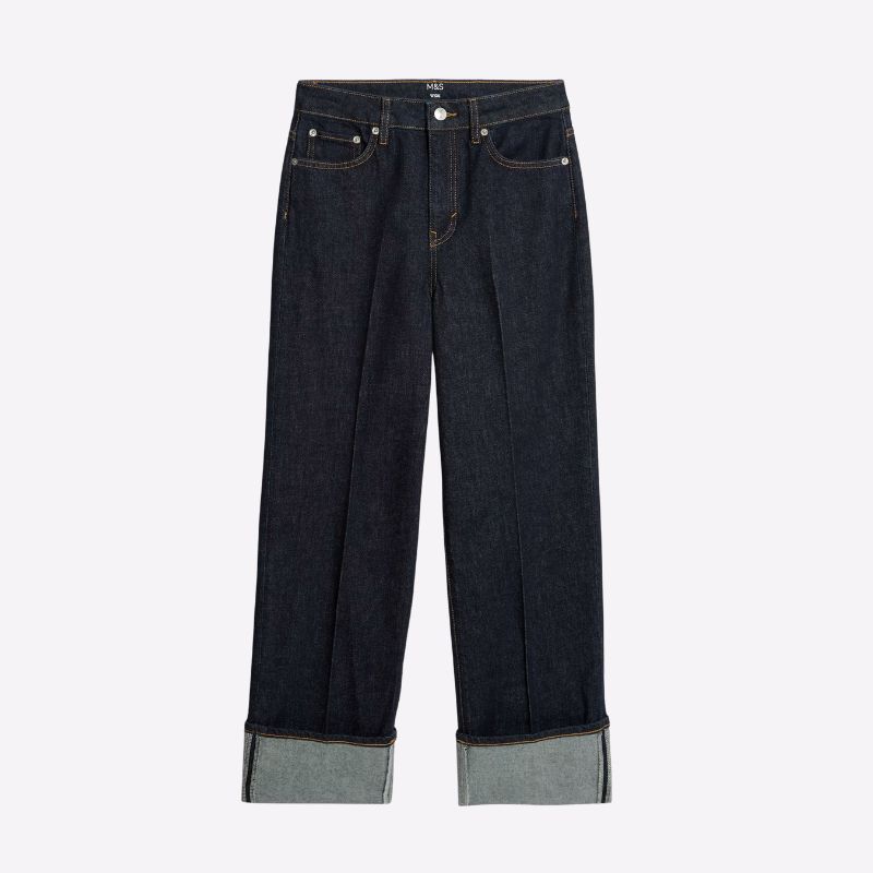 Image of wide leg jeans