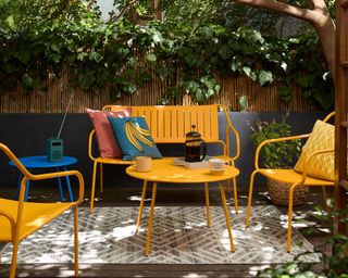 John Lewis ANYDAY outdoor collection on decking