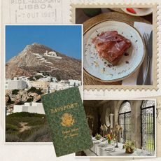a collage of images featuring lesser-known European destinations in Spain, France, Italy, and Greece