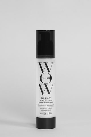 Color Wow Pop + Lock Frizz Control + Glossing Serum shot in Marie Claire's studio, one of the best hair glosses