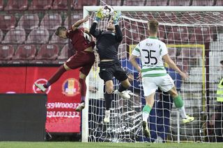 Celtic claimed a draw in Romania