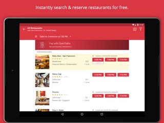OpenTable (Android, iOS: Free)