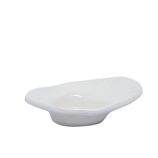 white ceramic tea light holder in organic shape
