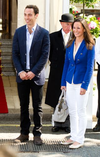 Pippa Middleton in jeans and a blazer