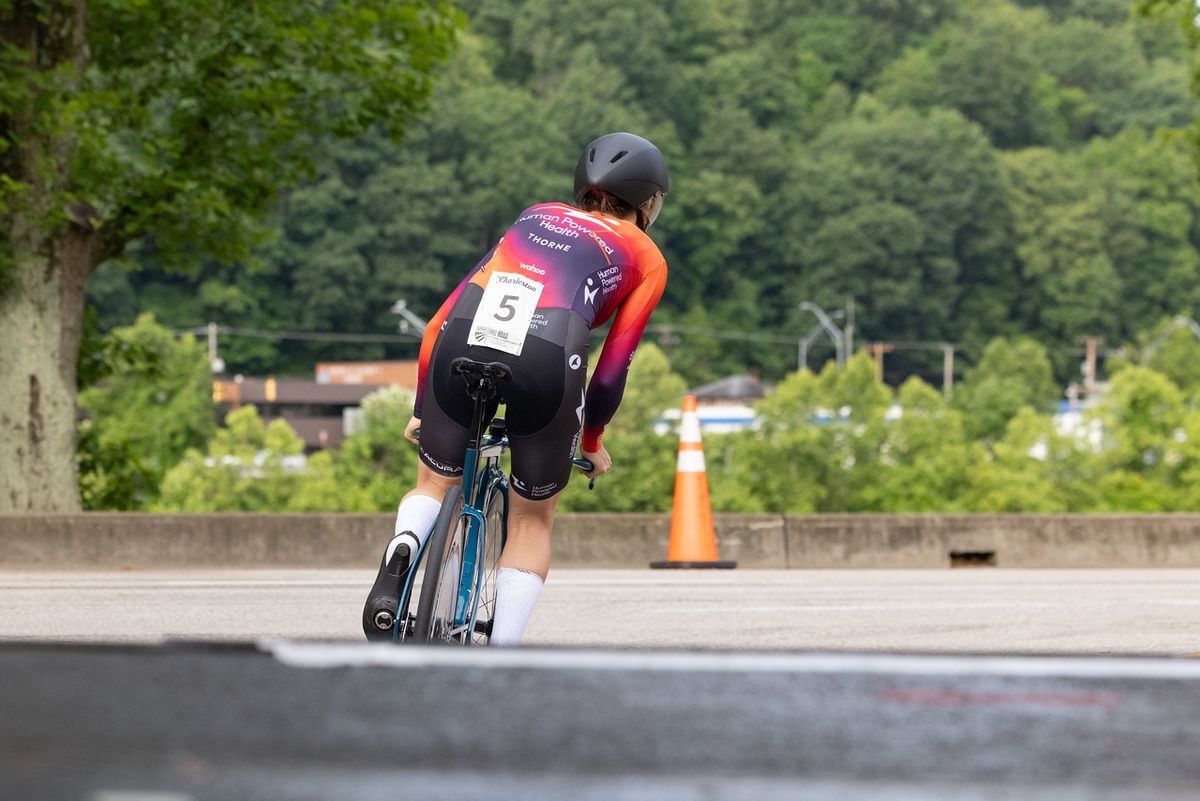 Ruth Edwards (Human Powered Health) takes to the ITT course in Charleston, West Virginia