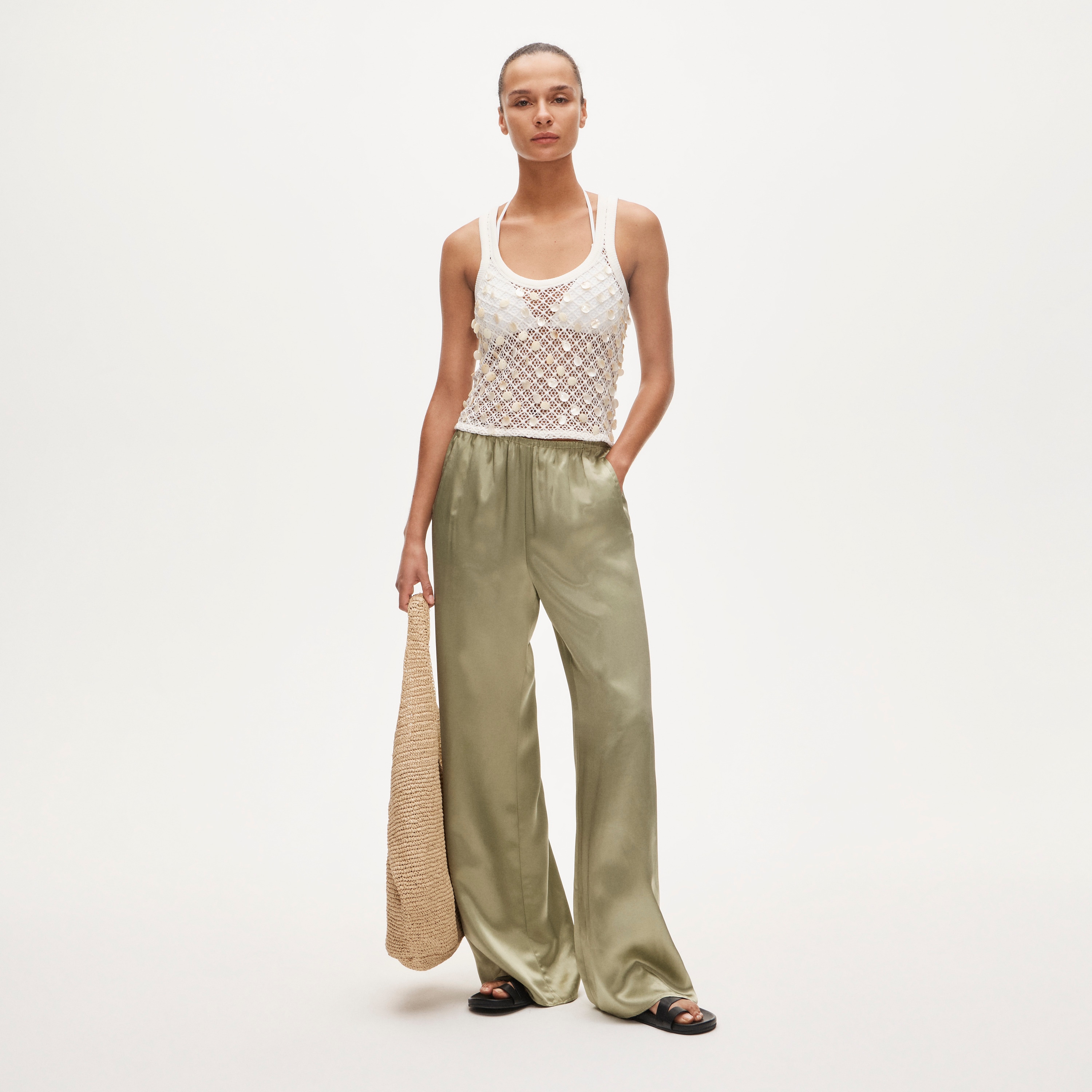 J.Crew, Cosmo Pant in Pineapple-Print Viscose Twill