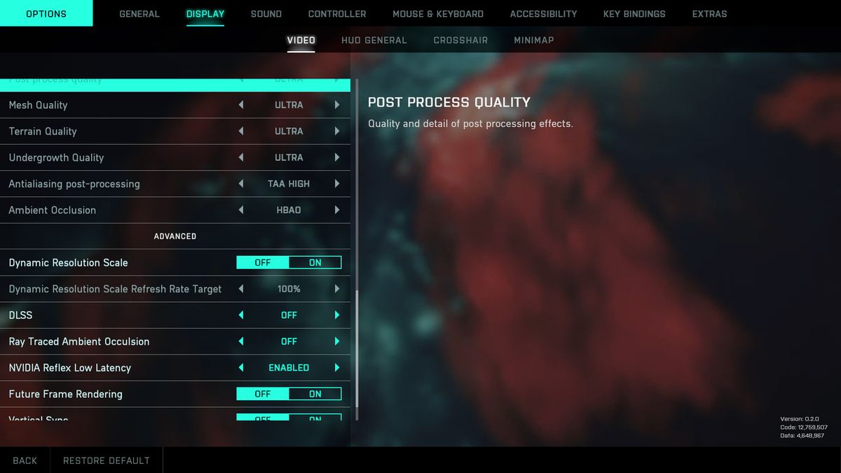 Battlefield 2042 Settings and Image Quality Comparisons