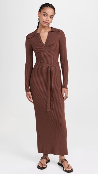 Long Sleeve Knit Midi Dress