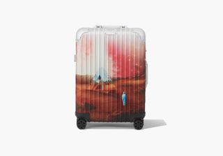 Rimowa suitcase with bold Palace print