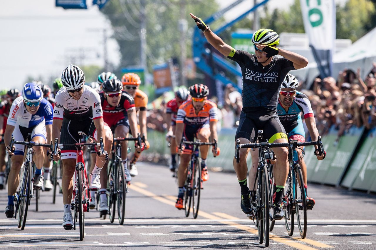 Travis McCabe (Holowesko) wins a stage at the Tour of Utah.