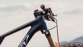 The new Wilier Urta Max SLR cross-country mountain bike handlebar detail