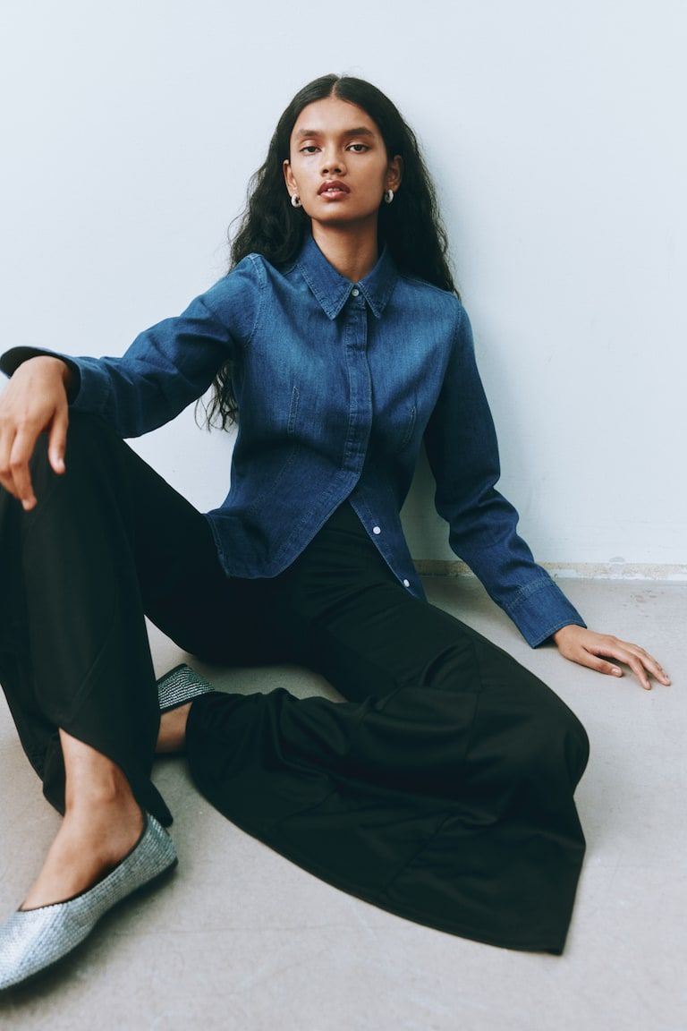 Fitted Denim Shirt