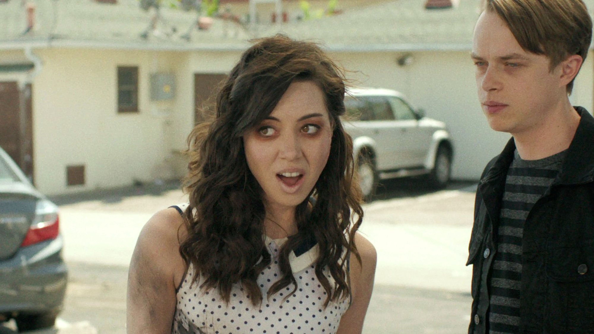 Aubrey Plaza and Dane DeHaan in Life After Beth