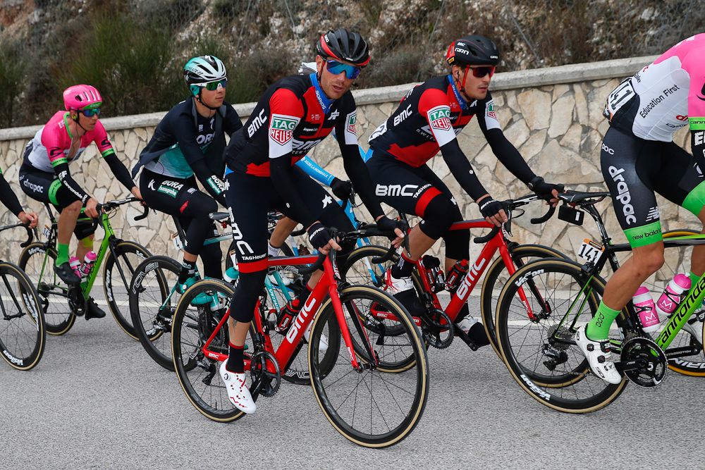 Damiano Caruso rides in the bunch during stage 4 at Tirreno-Adriatico