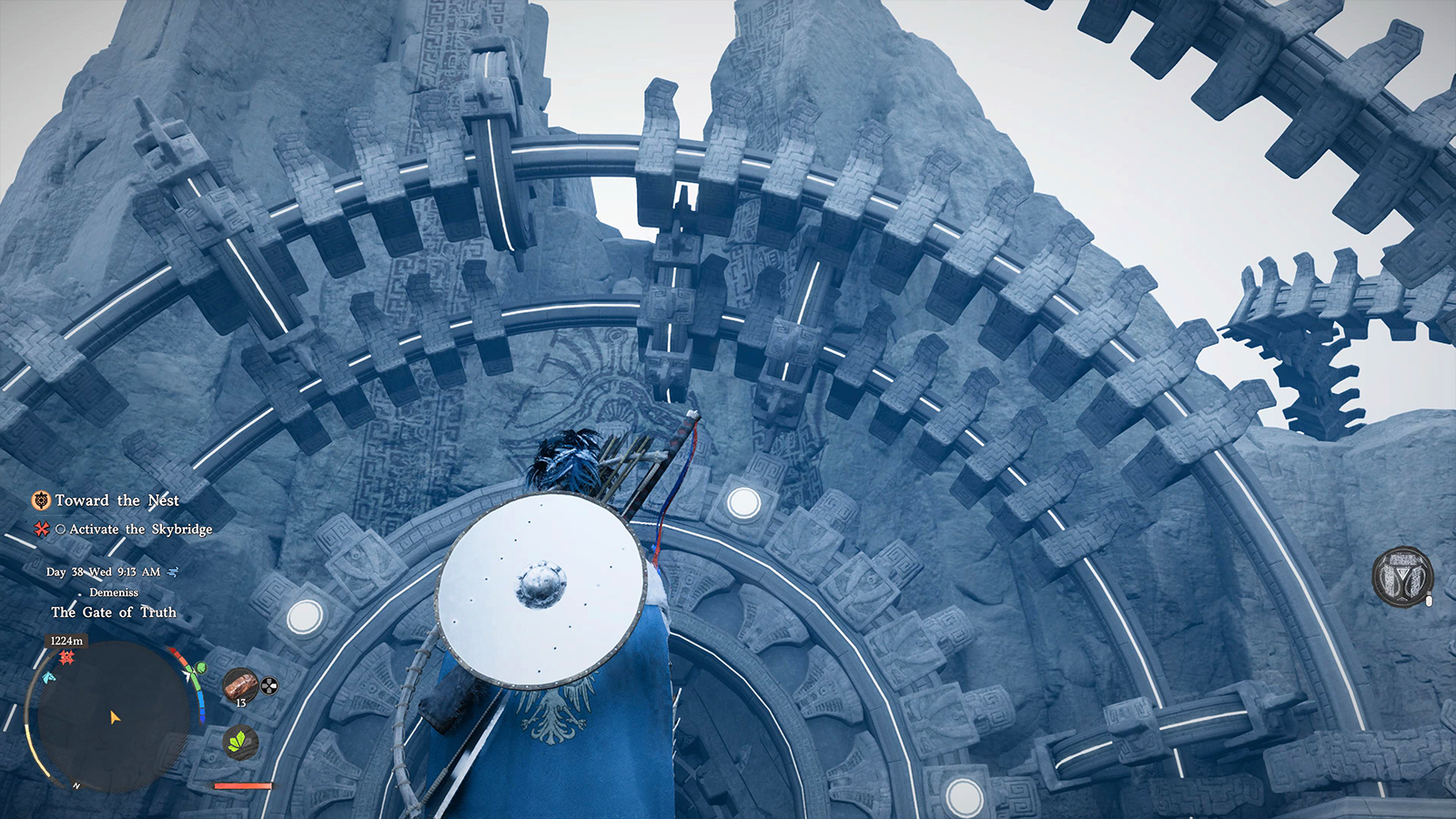 Screens from a fantasy video game