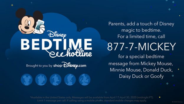 Disney's Bedtime Hotline is back to help kids drop off to sleep during lockdown