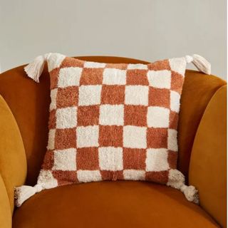 checked cushion cover from dunelm