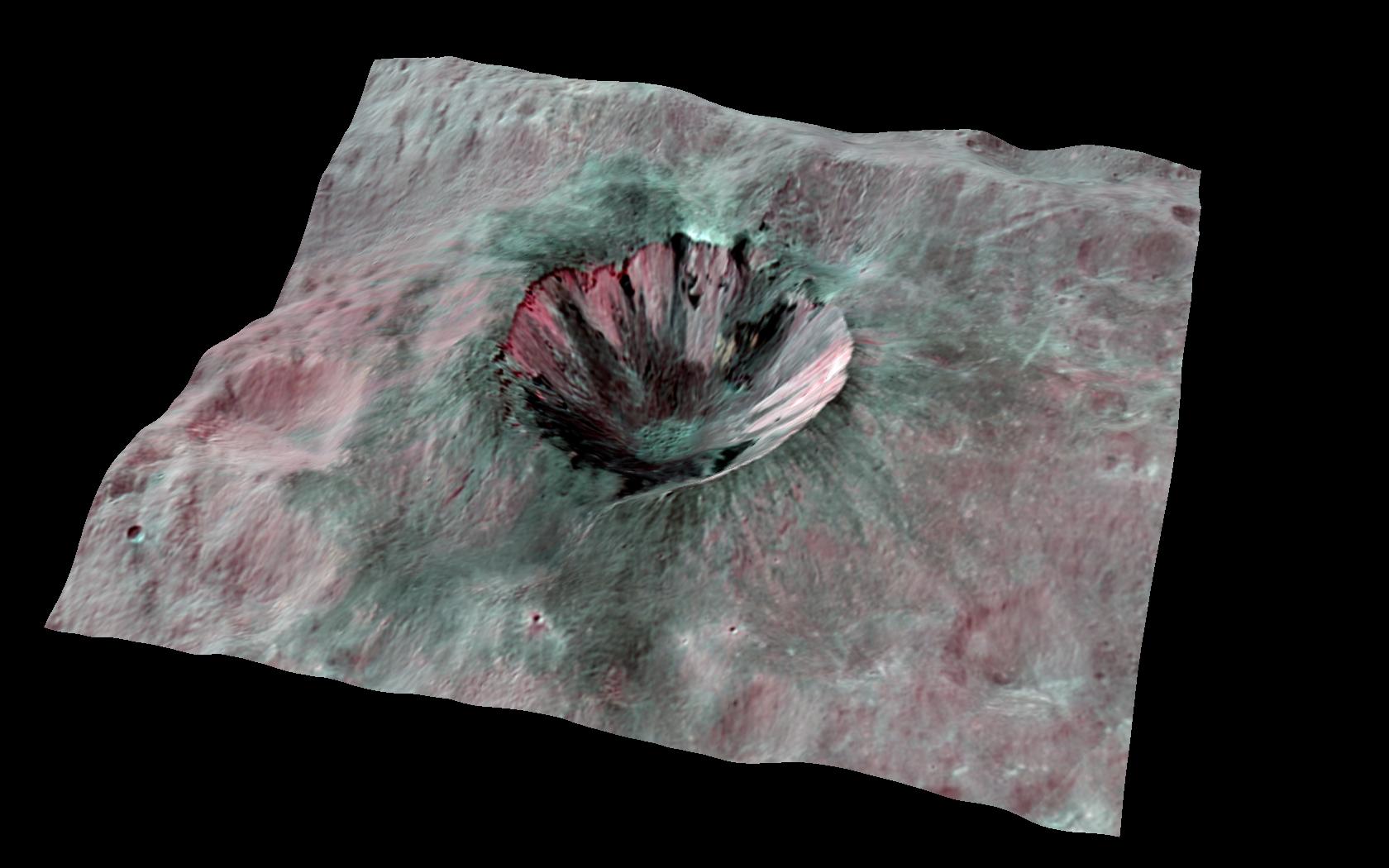 Dark Streaks on Huge Asteroid Vesta