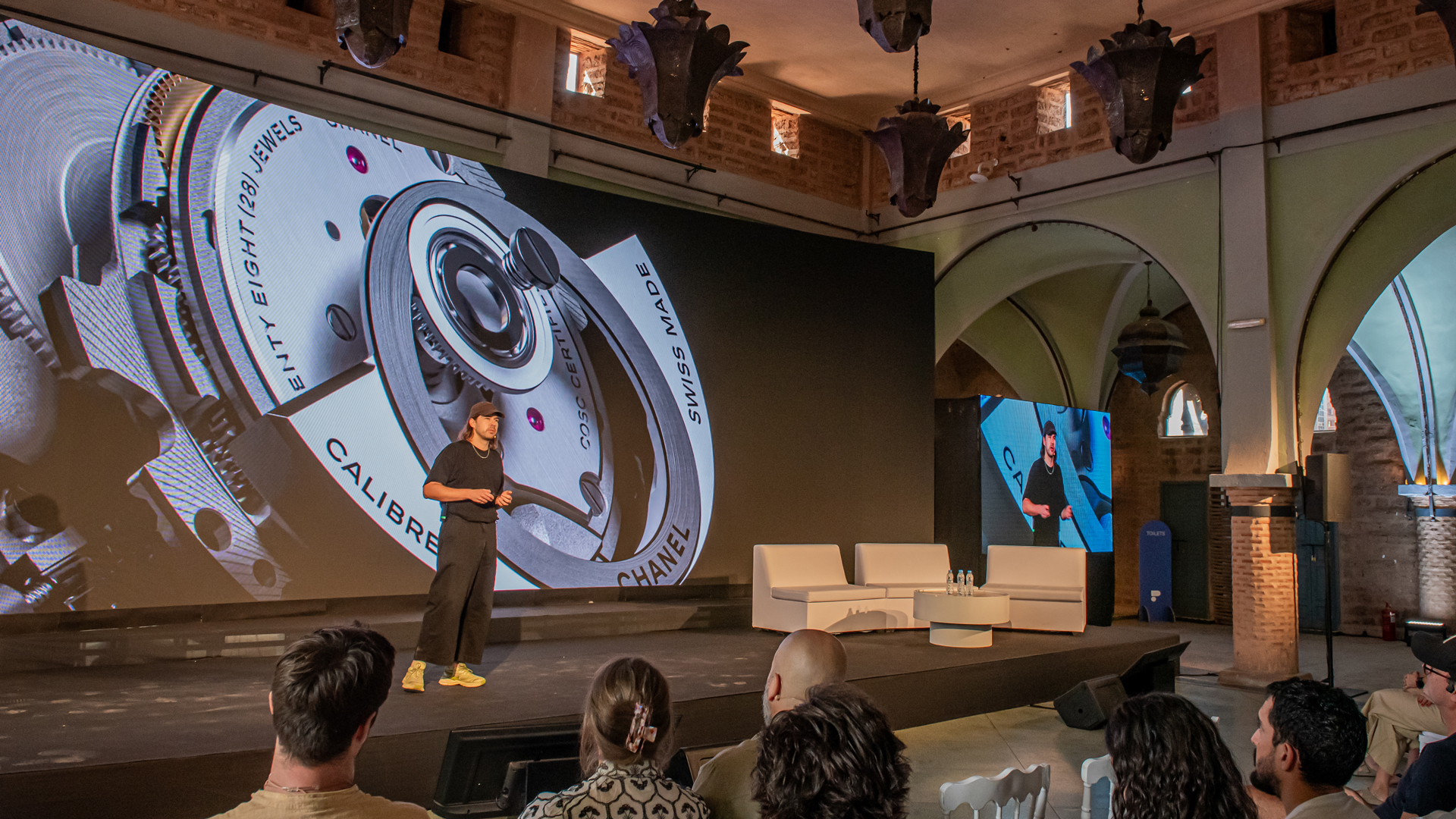 Jonas Hegi speaking at Paradigms conference