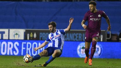 Will Grigg Wigan Man City FA Cup goal