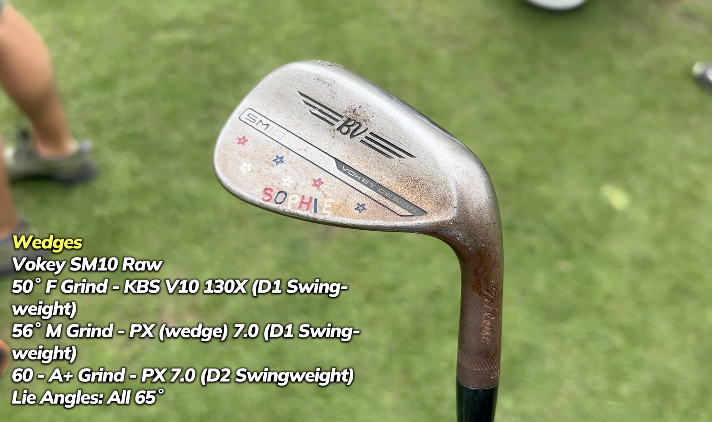 Marco Penge's Titleist Vokey SM10 Raw wedges