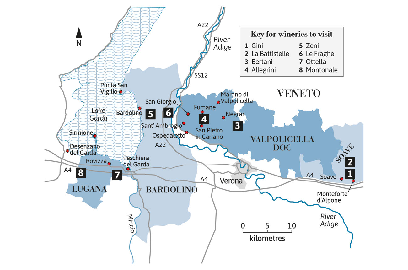 Verona province travel guide: map
