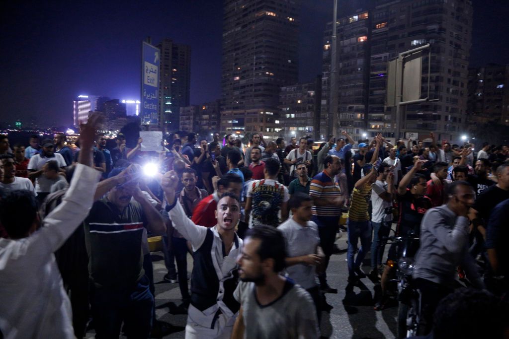 Protests in Cairo.