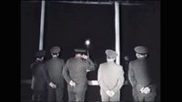 Russian officials watch the harrowing Soyuz T-10-1 launch abort of cosmonauts Vladimir Titov and Gennady Strekalov on Sept. 26, 1983.