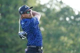 Rickie Fowler playing at the Rocket Mortgage Classic with a Cobra Aerojet LS Driver