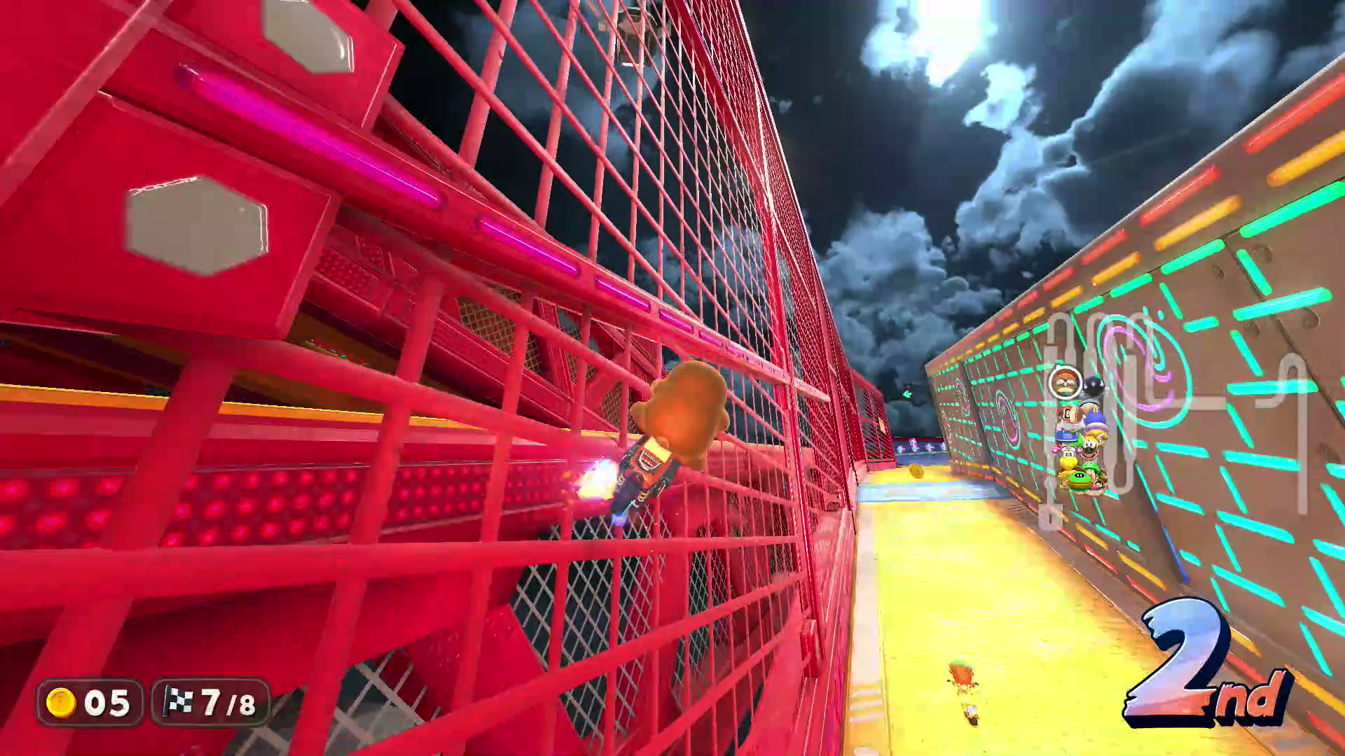 Wall running in Mario Kart World