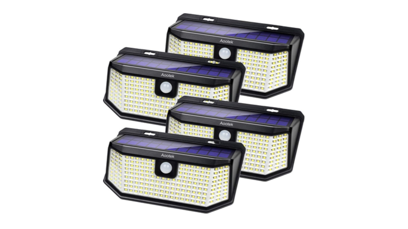 Aootek outdoor solar motion sensor lights