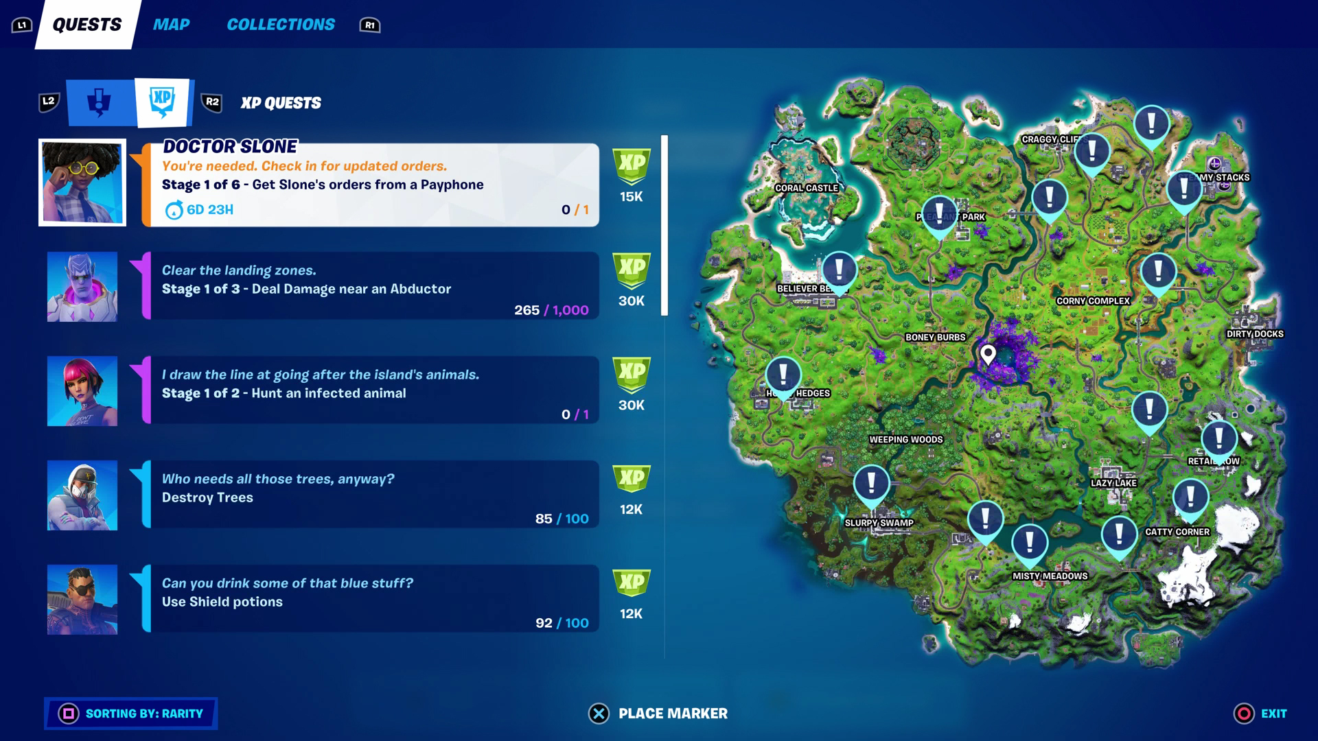 Fortnite Week 5 quests Season 7