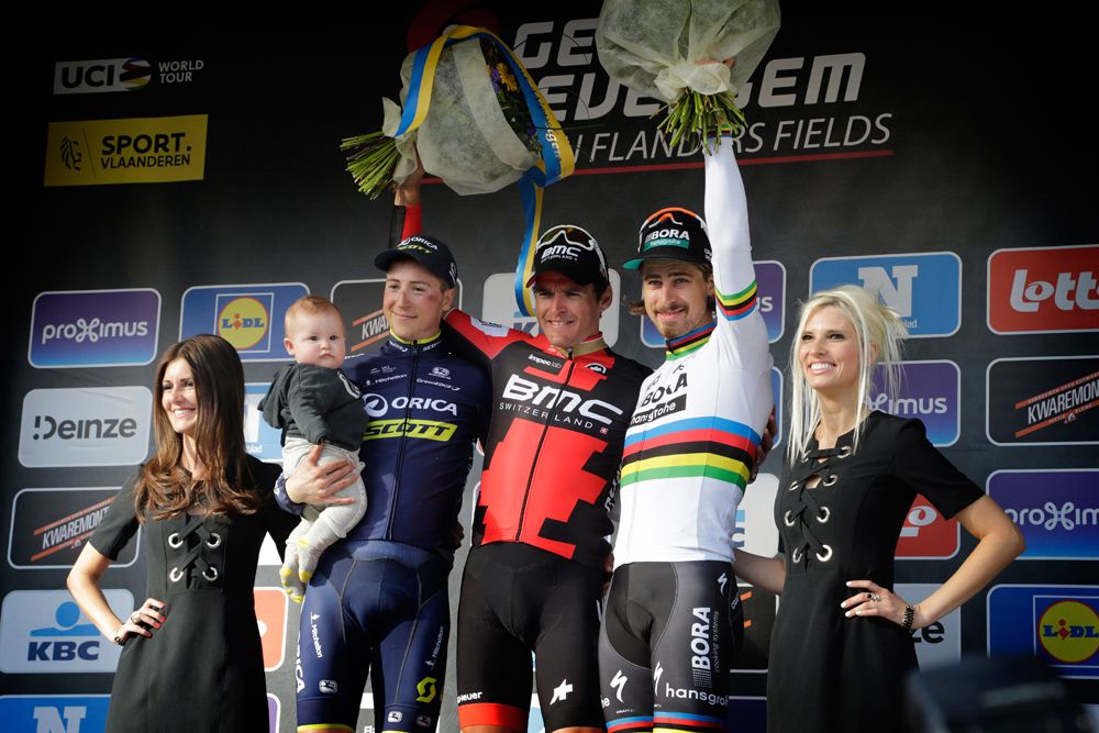 The Gent-Wevelgem 2017 podium